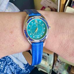 This is. Really stunning watch , set with blue Austrian crystals
Selling under half original price