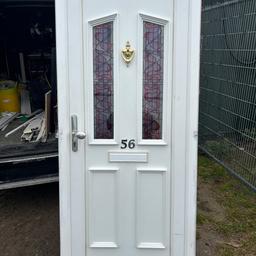 Used door ideal for shed or garage locks glass and key all here works find 
880 wide 2070 high 
Opens inwards on to the right