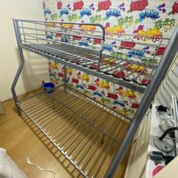 In very good condition bunk bed, sturdy and solid frame, bottom bunk is 4FT and top bunk is SINGLE