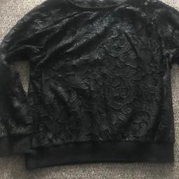 Lovely juicy couture black lace jumper collect only