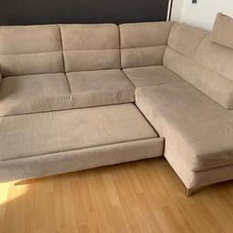 Verkaufe unsere Sofa mit schlaffunktion wegen Umzug (brauchen andere L)
2,5m x1,95m