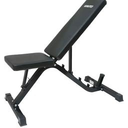 Incline and decline bench, squat stands and bench press stand. 40 kilos weights with bar.