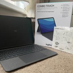 Logitech Combo Touch Case with detachable keyboard and trackpad, for iPad Pro 11 inch (1st, 2nd and 3rd Generation)
In excellent working condition, comes with original package and instruction/manual