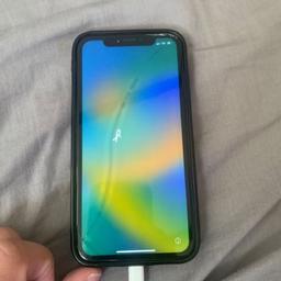 IPhone XR cracked at the back camera still works and everything works on it and a little crack on the screen nothing major that prevents the iPhone from working
