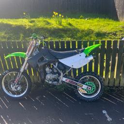 Kawasaki kx85 small wheel runs and rides as it should do everything works as it should do does need a rear innertube but hopefully be sorted before sale if it’s not will knock it out the price of bike will take px at trade price sold as seen at £1000 no offers