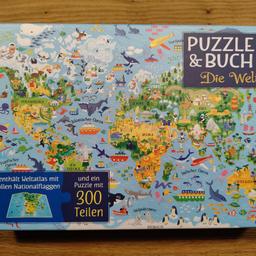 Verkaufe dieses 300 teilige Weltkarten Puzzle zusammen mit dem zugehörigen Buch in dem allerlei Wissenswertes geschrieben steht.

kein Versand.