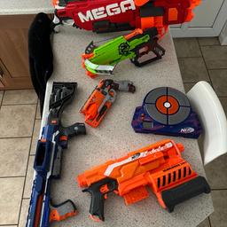 Nerf guns with target or best offer