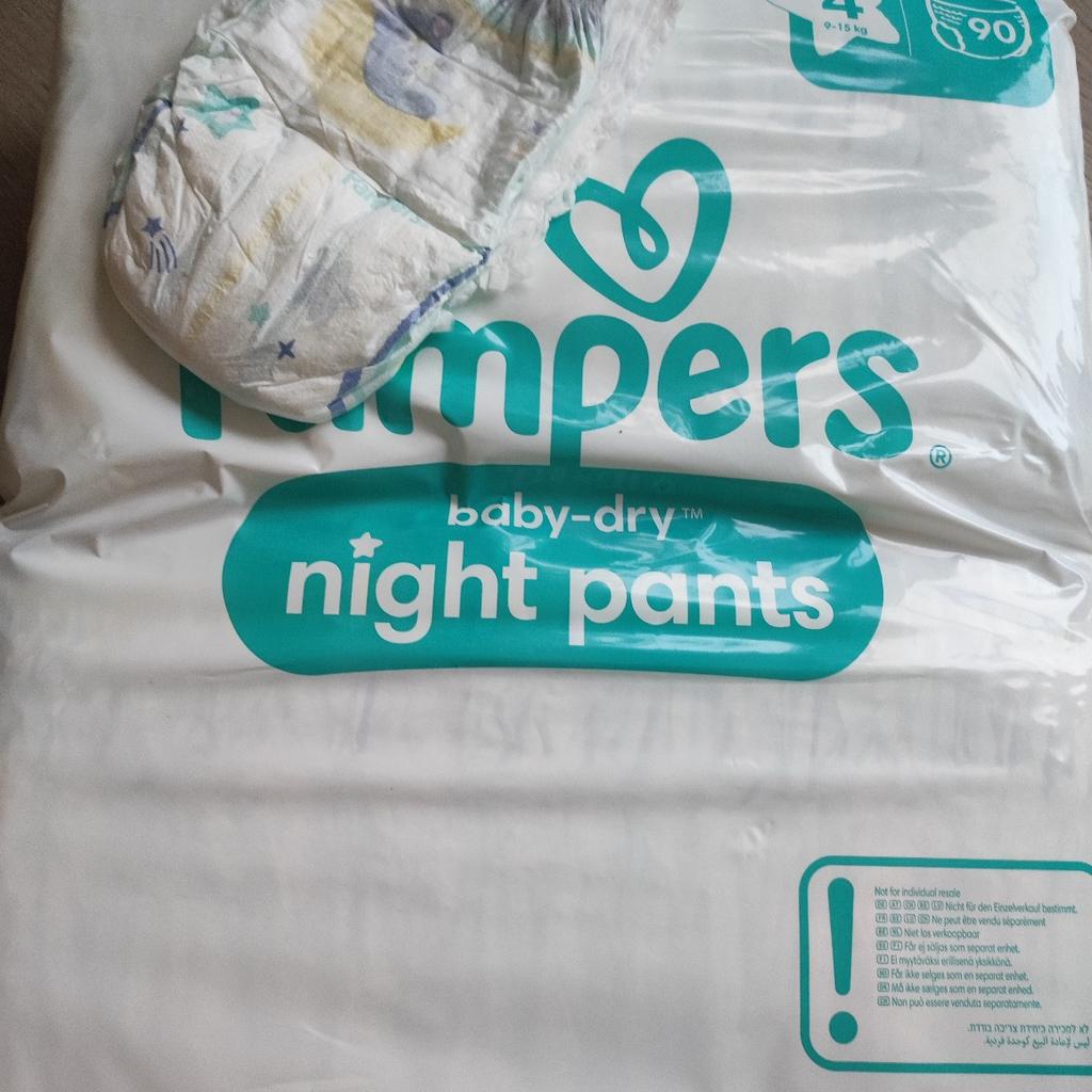 Pampers Night Pants, Größe 4.
ca 200stk vorhanden.
pro Stück 0,25€