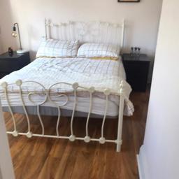 Metal Double bed frame. Has been dismantled for ease of transport. From pet and smoke free home. Mattress not included.