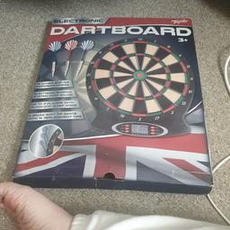 hi I am selling this brand new electric dart board never used still in the box nothing wrong with it pick up B7 4QG