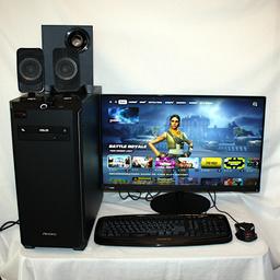 AMD Ryzen 5 Gaming PC Computer 16Gb RAM 512Gb SSD 4Gb Graphics Card 27 inch Monitor FortNite etc

In full working condition, you can buy with confidence

Will sell desktop PC separately

I have installed Epic Games so you can have a look at how it plays FortNite

Happy for you to test till your hearts content.

Windows 11 Fully Legal
Microsoft Office 2021

Lenovo 27 Inch IPS LED Monitor
Creative Inspire T3130 (2.1) Speaker System with Subwoofer
Brand New Dual Band WiFi Dongle Attached
Antec HyperX Case
Gigabyte GK-K6800 Multi-Media USB Keyboard
Nemesis Zark LED gaming mouse with 7 LED colors and adjustable DPI

Gigabyte A320M-H Motherboard
AMD Ryzen 5 2600X at 3.60Ghz
16 Gb Memory
512 Gb SSD Hard Drive - Brand New
1 Tb Slave Hard Drive
4Gb Nvidia GeForce 1050 Ti Graphics Card
DVD Re-Writer
USB 3

Collection is from my home
If you can see this advert it is still available