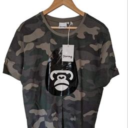 BNWT money camo t-shirt with gorilla print... RRP is £30 from moneyclothing.com so no offers please!