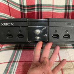Xbox original only* it may be repairable but I am not sure, £20 collection only, other than a little dust the system/ Shell looks very good condition for anyone looking to replace their current systems or shell case, but displays a red led, unsure of what it means