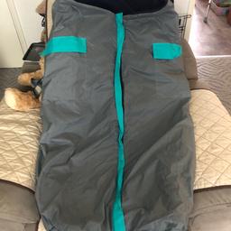 Wheel chair cosy, fleece lined and waterproof.
Will keep you nice and warm in cold and wet conditions.

Bought and never used.
COLLECTION ONLY FROM ROTHERHAM S654HP
