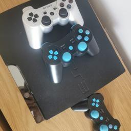 I'm selling my boys PS3 with 3 controllers and lots and lots of games.

Reason for selling, my boys no longer play with PS3.

It's all in good working condition.