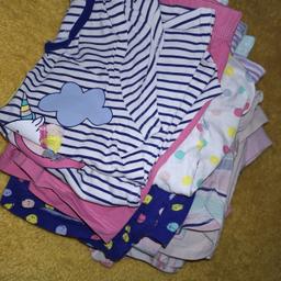 7 sets of summer pyjamas

6 sets from asda george

1 top & 3 shorts- next (as the other 2 tops have been thrown away after being stained)

Good used condition