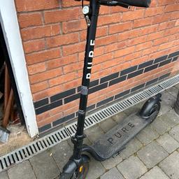 Pure electric scooter fully working order with charger any trial welcome