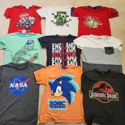 Bundle of tshirts for  about 8 years old child. very good condition see pictures for details different brands. collection from wv14 or will post see my other items for boys and ladies bundles