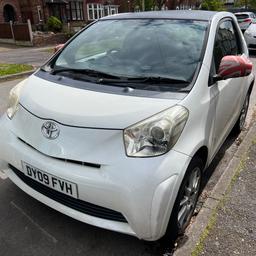 Hi All, Toyota iQ Vvt-i, 1.0 Litre, Petrol, Mot February 2025, Hpi Clear, Free Road Tax, Drives Excellent, Full Service History, New Clutch, Well Maintained, Smooth Engine And Gearbox, 

ULEZ/ Clean Air Zone Exempt, £0 Tax, CD/AUX, 3 Door, Electric Windows And Mirrors, Multi-Function Steering Wheel, Full Spare Wheel, White, 

£1950 Nationwide Delivery Is Available. 
Thank You For Looking.