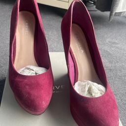 Wine colour Carvela wedges, worn twice and in very good condition