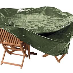 Brand New

This heavy-duty cover is ideal for protecting your patio furniture against showers, frost and wind. With minimal self assembly, the green polyethylene design ensures it blends into the garden.

Cover made from polyethylene.
Size H85, W220, L165cm.

Collection from B20 Perry Barr Area only.