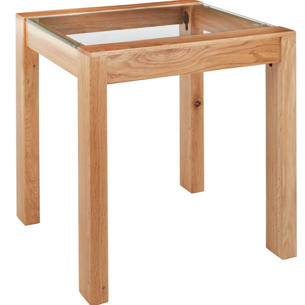 Brand new boxed

The sturdy solid wood frame has a traditional and homely appeal, while the pristine glass table top gives it a modern edge.

As well as being easy to wipe clean, the transparent top helps to create an open and spacious feel in your home.

Ideal for small rooms, it has a compact, square design.
Size H 50, W 50, D 50cm.
Made from solid wood.
Weight 10.1kg.
Self-assembly – 1 person recommended.
Maximum load weight 80kg.

Can be assembled for an additional fee.
Collection from B20 Perry Barr area only.