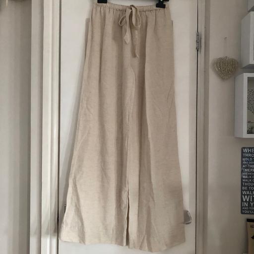 Buy & Sell Gloucestershire South Gloucestershire - Photos for Ladies linen look wide leg trousers size 6