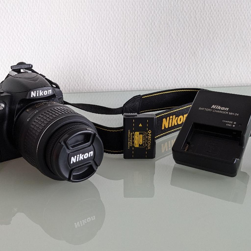 Die Kamera ist voll funktionsfähig und in sehr gutem Zustand.

Objektiv: Nikon DX - AF-S Nikkor 18-55mm 1.3.5-5.6 G

Der Verkauf erfolgt unter Ausschluss jeglicher Gewährleistung.