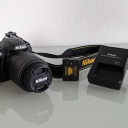 Die Kamera ist voll funktionsfähig und in sehr gutem Zustand.

Objektiv: Nikon DX - AF-S Nikkor 18-55mm 1.3.5-5.6 G

Der Verkauf erfolgt unter Ausschluss jeglicher Gewährleistung.