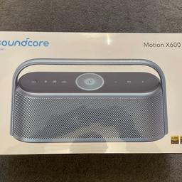 Soundcore Motion X600 Anker Spatial Audio Bluetooth Waterproof 50W
New & Sealed

this Item isn't free 
open to reasonable offers 
no time wasters 
thanks