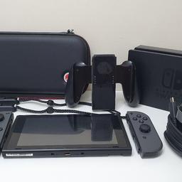 Nintendo Switch console - unboxed

Full working order and factory reset.
Can be shown working.

Console comes with all the accessories as shown in the photos.

All items are in very good and clean condition.

£150 - fixed price. 
No lower offers please.

Collection is from Walsall.

Delivery is available for extra.

Please note, the kick stand on the console is missing hence the low price. This can be bought cheap online and fitted on. It doesn't affect gameplay either. See pictures for more clarity.