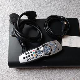Sky+HD BOX and Remote Control
With viewing card,power lead ,scart and HDMI cables
All freeview channels. English and Asia
Good working condition.
Collection from Wolverhampton or delivery can be arranged.