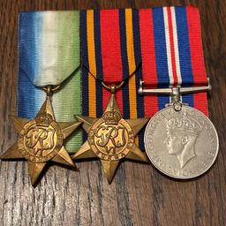 Genuine trio of mounted ww2 campaign medals consisting of the Atlantic Star, Burma Star and War Medal all mounted as worn by the veteran who was awarded these. They could do with a polish but are in great condition
