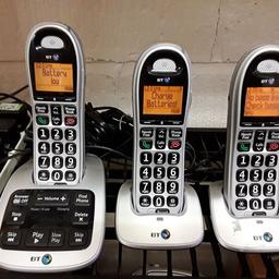 This BT4500 trio home or office cordless phone set with answer machine is in good used condition. The rechargeable batteries should just need charging or in the worst case scenario, need replacing...

Our second hand furniture mill shop is LOW COST MOVES, at St Paul's trading estate, Copley Mill, off Huddersfield Road, Stalybridge SK15 3DN...Delivery available for an extra charge.

There are some large metal gates next to St Paul's church... Go through them, bear immediate left and we are at the bottom of the slope, up from the red steps... 

If you are interested in this or any other item, please contact me on 07734 330574, or on the shop 0161 879 9365...Many thanks, Helen.

We are normally OPEN Monday to Friday from 10 am - 5 pm and Saturday 10 am -  3.30 pm.. CLOSED Sundays. CLOSED Bank Holiday long weekends...