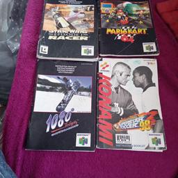 hi I'm selling Nintendo 64 & gameboy manuals 40.00 ONO