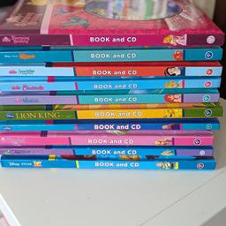 collection of Disney story books with read along cds.  
Most have never been read/used and all have been looked after