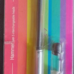 I am having a clear out and selling this Jewellery maker hammer. It is new in pack with 5 interchangeable heads.

I am willing to post in the UK and cost will be checked upon request.