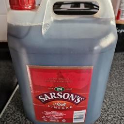 new 5 litre bottle of sarsons vinegar dated August 24 sorry don't post collection only please