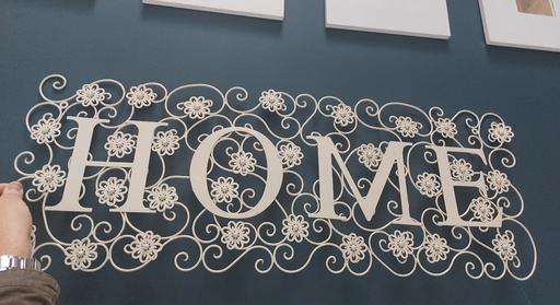 Buy & Sell West Midlands Walsall - Photos for large white metal floral sign art