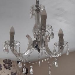 Two different Chandeliers. Good condition. £12 each or both for £20.