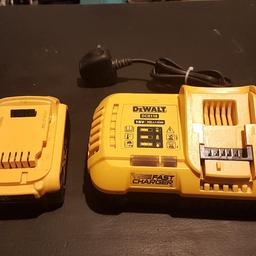 dewalt fast charge charger and 5ah 18v battery