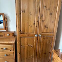 Solid wood wardrobe x2 and dressing table