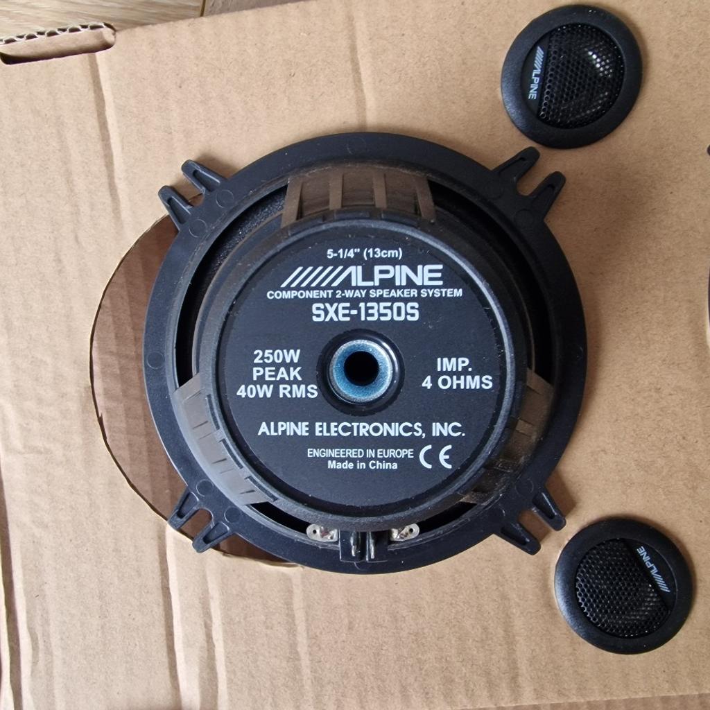 ALPINE SXE 1350S COMPONENTS - 5.25

COMES WITH SEPERATE TWEETERS

5.25 INCH

VERY LOUD

GOOGLE SPEC FOR MORE INFORMATION

GRAB A BARGAIN

PRICED TO SELL

COLLECTION FROM KINGS HEATH B14  OR CAN DELIVER LOCALLY

CALL ME ON 07966629612

CHECK MY OTHER ITEMS FOR SALE, SUBS, AMPS, STEREOS, TWEETERS, SPEAKERS - 4 INCH, 5.25 AND 6.5 INCH