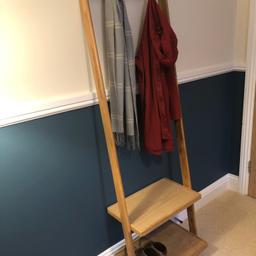 Futon Company Leaning Ladder Clothes Organiser, RRP: £149

Stylish wood leaning coat and shoe rack for hallways. Very good condition, minor wear. Collection only.

Dimensions (HxWxD): 177.5 x 54.5 x 35.2 cm