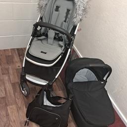 Selling my mamas and papas flipxt 2 travel black&grey system comes with...
Cosy toes 
Changing bag
Raincover
Carry cot
Bumper bar cover 
Grey hood fur
Slight paint marks on carry cot and hood please see pictures
Collection Deighton or can deliver