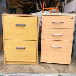 Filing cabinet x 2 the one has edge strip loose just needs glueing back on otherwise In good condition viewing welcome local delivery available ring for price on delivery Chris 07852172641 collection wv3 area