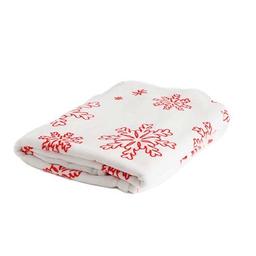 Snowflake Throw

Snuggle up this winter under our cosy Snowflake throw, featuring a red foil print. The plush fleece fabric is soft, lightweight and perfect for a night in on the sofa with your favourite film.

Polyester. Approx. 120cm x 170cm.

Brand new comes in original packaging 
From smoke free environment
