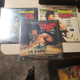 Laserdiscs - Rambo 1, 2 und 3