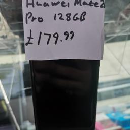 Huawei mate 20 pro 128GB dual sim unlocked

In good condition please look at the pictures comes with 3 months warranty from our phone shop comes with USB cable only can be collected from Harrow or acton