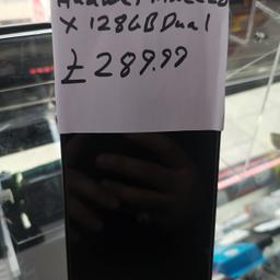 Huawei mate 20 x 128GB dual sim unlocked

In good condition please look at the pictures comes with 3 months warranty from our phone shop comes with USB cable only can be collected from Harrow or acton